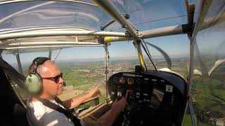 Skyranger Classic 912s Landing 17 top field Kernan Aviation Tandragee 3 Sep 2023 [upl. by Viens634]