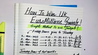 EuroMillions New Strategy Use To Win Jackpot [upl. by Downe913]