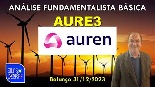 AURE3  AUREN ENERGIA SA ANÁLISE FUNDAMENTALISTA BÁSICA PROF SILAS DEGRAF [upl. by Winola965]