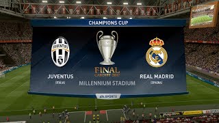 JUVENTUS VS REAL MADRID CHAMPIONS LEAGUE FINAL 2017 3062017  FIFA 17 Predicts  Pirelli7 [upl. by Rimaj85]