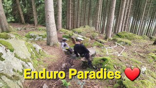 Dieses Enduro Paradies Schmierlappen unterwegs Bedingungen des Zorns mtb emtb dattsiehstdunicht [upl. by Ardnuahsal]