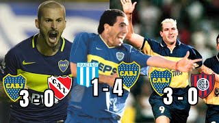 GOLEADAS de Boca contra los GRANDES en CLÁSICOS [upl. by Ladnyk160]