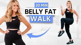 20Minute Belly Fat Walking Workout  Walking Exercise For Weight Loss [upl. by Clothilde]