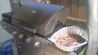 How to Smoke a Brisket on a Gas Grill Part 1 [upl. by Lledroc]