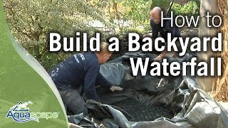 How to Build a Backyard Waterfall [upl. by Odette]