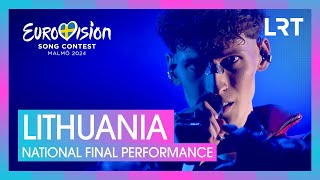 Silvester Belt  Luktelk  Lithuania 🇱🇹  National Final Performance  Eurovision 2024 [upl. by Jemena]