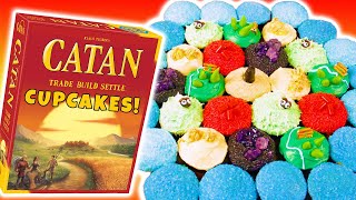 SETTLERS OF CATAN CUPCAKES  NERDY NUMMIES [upl. by Gleich]