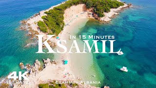 KSAMIL 🇦🇱 Drone Aerial 4K  Albania Shqipëria Εξαμίλι ksamil [upl. by Eelnayr]