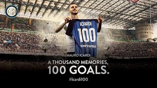 MAURO ICARDI  All 100 Inter Goals  Icardi100 ⚽️⚫️🔵 [upl. by Erreip911]