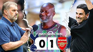 TOTTENHAM  ARSENAL MATCH HIGHLIGHTS  FANS REACTION  GABRIEL  ARTETA  HAVERTZ [upl. by Airotkciv]