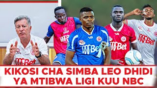 Kikosi Cha Simba Kinachoanza Leo Dhidi Ya Mtibwa Sugar Mechi Ya Ligi Kuu NBC 20232024 [upl. by Acinoed]