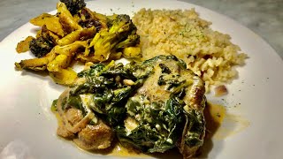 Creamy Spinach Chicken Recipe  Easy and Delicious Dinner Idea [upl. by Georg]