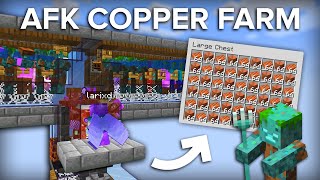 Minecraft Drowned Copper Farm  Over 500 Copper Per Hour [upl. by Dugan]