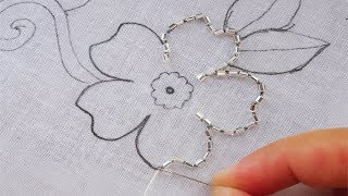 hand embroidery bead work flower  beading embroidery for dress [upl. by Leeban]