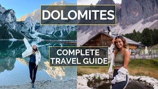 How to Plan a Trip to the Italian Dolomites  DOLOMITES TRAVEL GUIDE [upl. by Nosnej]