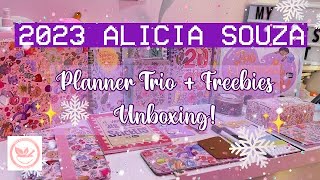 Unboxing 2023 ALICIA SOUZA planner ✍🏻  Big Box of Freebies 🥳❤️ Tanvi Gupta  ThatNutritiousGlow [upl. by Ecidnacal]