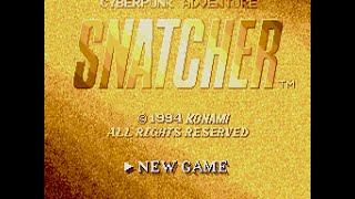 MegaCD Longplay 006 Snatcher part 1 of 2 [upl. by Navaj925]