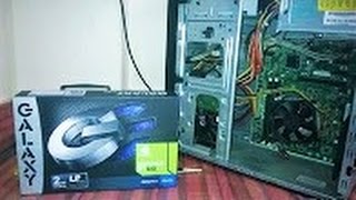 Unboxing NVIDIA GeForce GT 6102GB And Installation [upl. by Auqenehs]