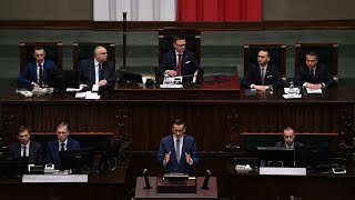 Sejm nie udzielił wotum zaufania rządowi premiera Mateusza Morawieckiego Zobacz głosowanie [upl. by Neerahs]