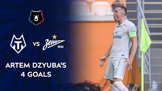 Artem Dzyubas 4 Goals Against FC Tambov  RPL 202021 [upl. by Myrvyn]