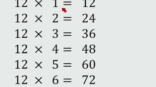 Tabla de multiplicar del 12 [upl. by Matthew]