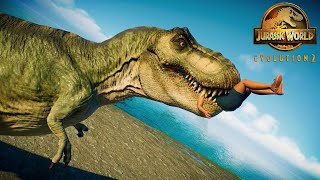 HUMANS vs All Carnivore Dinosaurs and Flying Reptiles  Jurassic World Evolution 2 [upl. by Yaras]