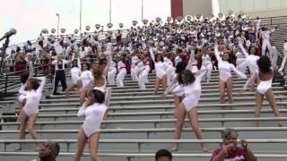 SCSU MARCHING 101 quotPASS THE PEASquot CHAMPAGNE DANCERS [upl. by Pegg]