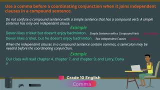 English Language  Grade 10 Commas [upl. by Brok611]