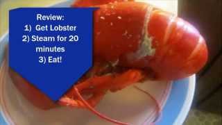 How to Cook New England Lobster Easily Cook Live Maine Lobster Simply [upl. by Aicenad]