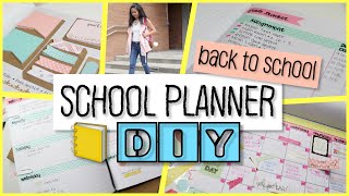 School Notebook Planner DIY  Easy and Cheap [upl. by Jeaz]