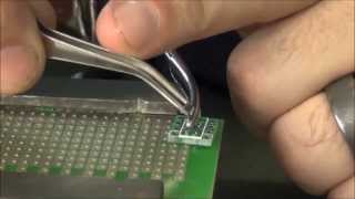 Soldering with a Hot Air Rework Station 858D [upl. by Callan]