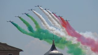 SORVOLO FRECCE TRICOLORI  ROMA 2 GIUGNO 2023 [upl. by Greenfield55]