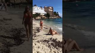 🏖 Cala Major Playa mas Contravensal Spain 🇪🇸 beach playamallorca travel short [upl. by Hwang865]