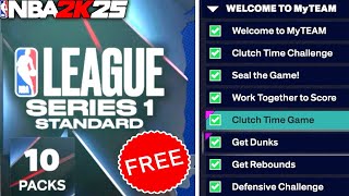 THE FIRST THING YOU NEED TO DO IN NBA 2K25 MyTEAM FREE 10 PACK BOX WELCOME TO MyTEAM CHALLENGES [upl. by Ajnos790]