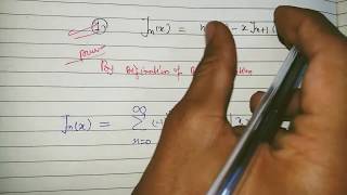 Recurrence relations for jnx hindi  recurrance relation for bessel function jnx BSC hindi [upl. by Merton]