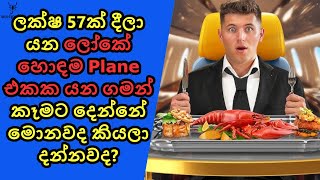 Plane එකේදී ඔයාට ලැබිලා තියෙන හොඳම කෑම මොනවද [upl. by Bertila202]