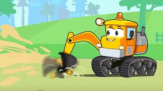 Bagger Kinderfilm  Super Spielplatz  Cartoon für Kinder  Vroom Vroom [upl. by Aciraj]