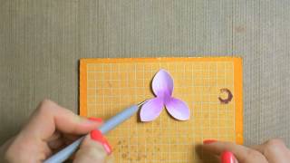 How to Make a Paper Orchid by Spellbinders [upl. by Kellen793]