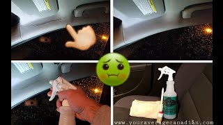 HOW TO REMOVE NASTY WATER STAINS FROM CAR HEADLINER USING MEGUIARS  In Depth Stepbystep [upl. by Phelgen]