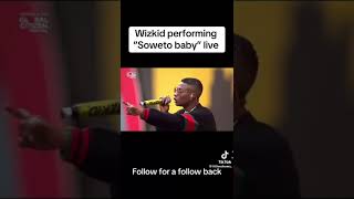 wizkid performing soweto baby live [upl. by Bright]