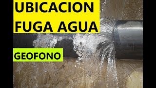 FUGA DE AGUA DETECTADA CON EQUIPO GEOFONO en Lima [upl. by Rastus780]