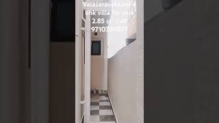 Valasaravakkam 4 bhk villa for sale Land area 1200 sqft Built area 2400 sqft home realestate [upl. by Amor]