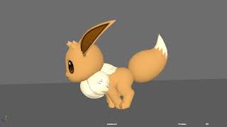 Eevee Running  Quadruped Run Assignments  Official [upl. by Anilem]