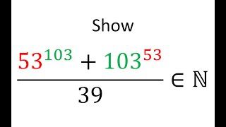 Verify that 53103  10353 congruent to 0 modulo 39 Euler Totient Function a computation aid [upl. by Kessiah]