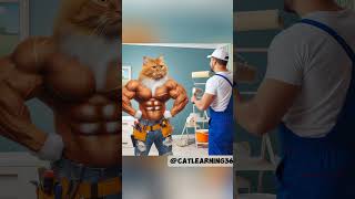 What went wrong with Muscular Catcatlearningviralvideocat ytshortsvideoshortvideocatlovercat [upl. by Aivartal]