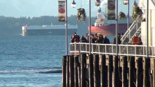 Seattle Fire Department Water Rescue Scene Pier 70 123010 [upl. by Lacram]