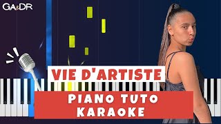 Imane Adj  Vie dartiste Piano Cover Tutoriel KARAOKE Paroles  GaampDr Piano fr Tuto [upl. by Adelheid]