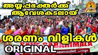 നാമജപയാത്രയ്ക്കു ആവേശമേകാൻ ശരണംവിളികൾ  Save Sabarimala Saranam Vili  HinduDevotionalSongs Ayyappa [upl. by Aeslehc]