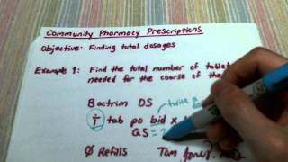 Community Pharmacy Prescriptions I Basic QS Calculations [upl. by Ulane931]