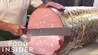 How Giant Italian Mortadella Sausage Is Made  Regional Eats [upl. by Belanger809]